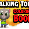 talking tom coloring books